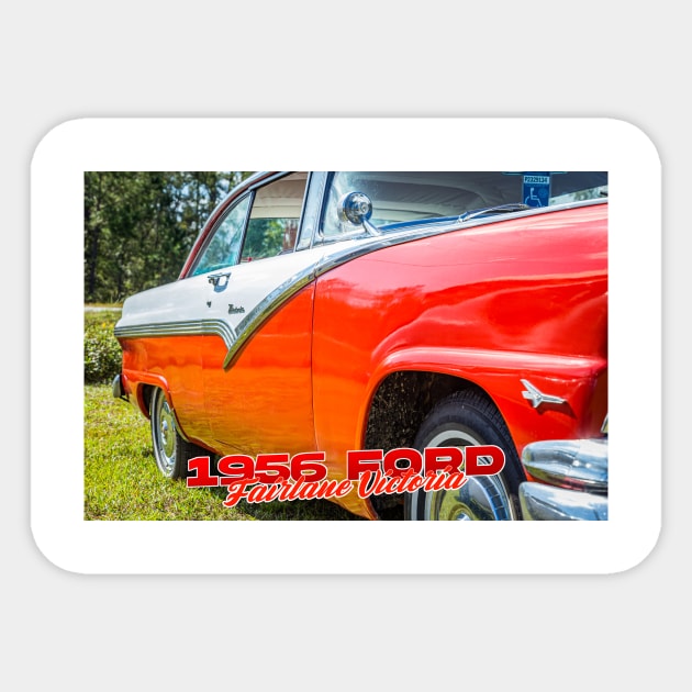 1956 Ford Fairlane Victoria Sticker by Gestalt Imagery